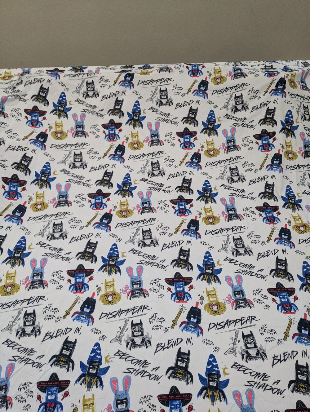 Lego Batman Movie Full Flat Bed Sheet Batman in Costume